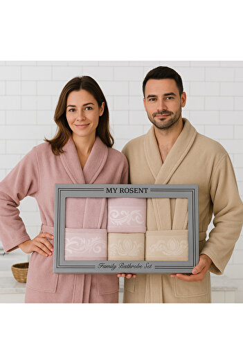 Fiesta Cotton Women Men Family Bathrobe Set
