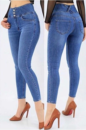 merysare High Waist LYcra Jean TrouSers - Color Options