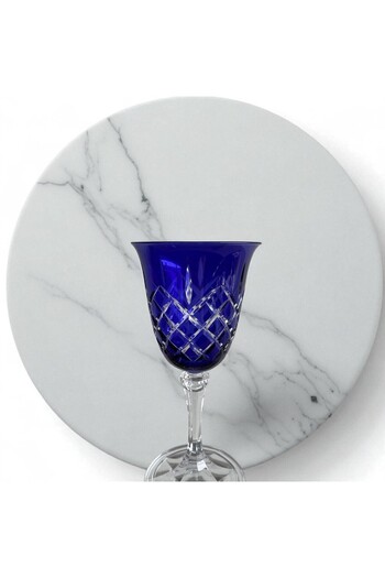 DECOSTYLE Crystal Bohemia Colored Footed Decor Square 1 Pcs