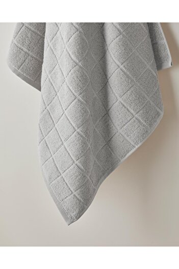 English Home Πετσέτα μπάνιου Chequer 100% βαμβάκι 80x150 cm Γκρι (15.09.2025)