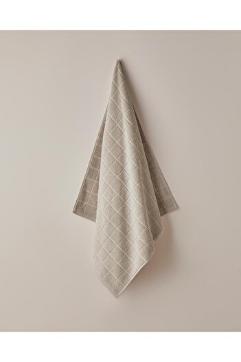 English Home Chequer 100% бавовняний банний рушник 80x150 см бежевий (15.09.2025)