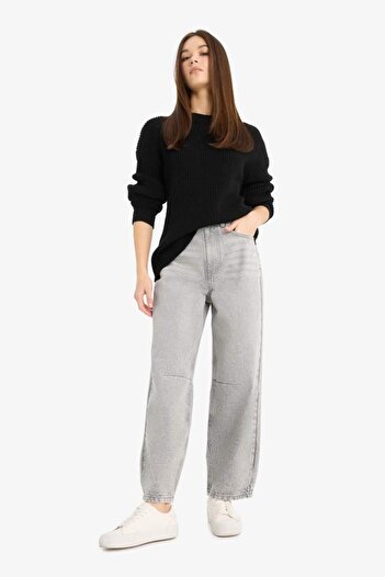 DeFacto Pulover de damă negru H6905az/bk27