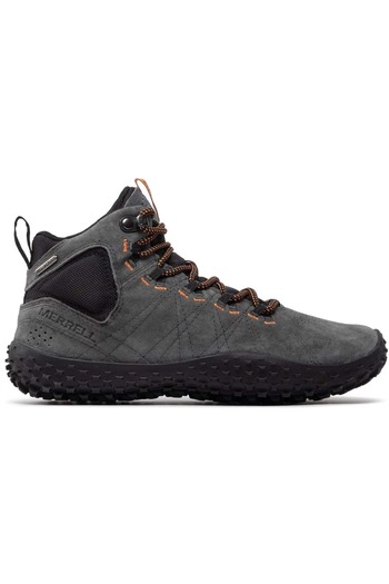 Merrell Wrapt Mid Wp Waterproof Genuine Leather Men's Boots Gray