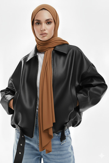 MEECY Wide Sleeve P&B Bomber Jacket