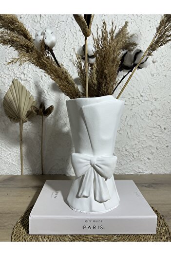 Zigzag Home Bohemian Decorative Vase Large Size Scandinavian 25 cm Height 13 cm Width