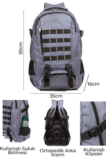 Lederax 50Lt Large Volume Mountaineering Bag Backpack Ld598