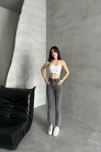 XRAY JEANS Γυναικείο φαρδύ ισπανικό τζιν παντελόνι με φαρδύ πόδι