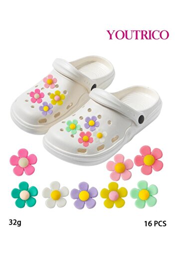 Youtrico Colorful Cartoon Jibbitz Charms - PVC Slipper Ornament Set