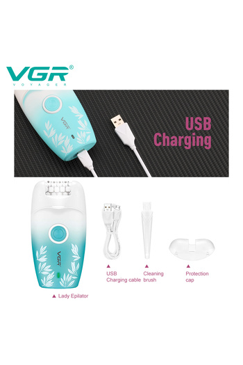 VGR V-738 Professional Lady Epilator for Long-Lasting Smooth Skin
