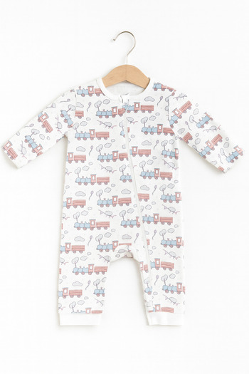 For My Baby Zippered Baby Rompers