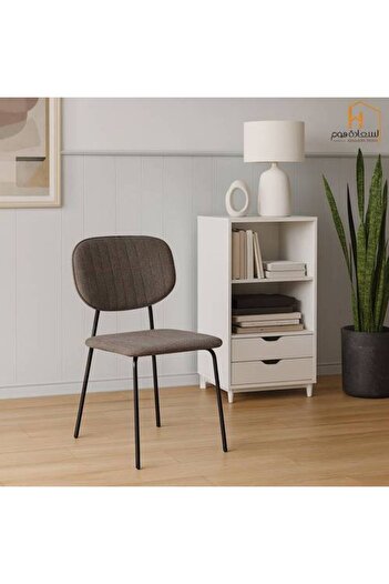 Al Saada Home Single Fabric Chair - Light Brown