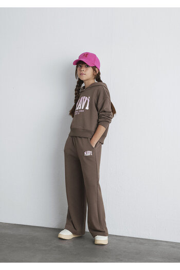 Mavi Logo Printed Brown Sweatpants 7010038-87181