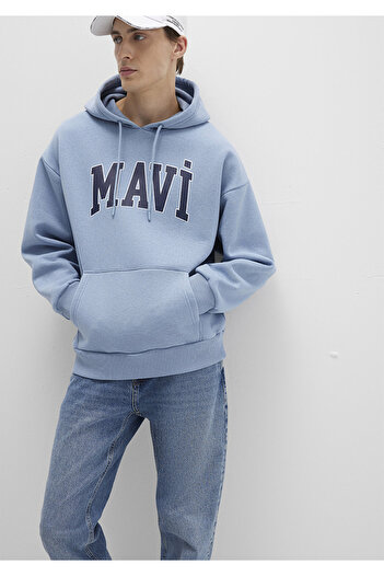 Mavi Logo Printed Hooded Sweatshirt 067149-86998