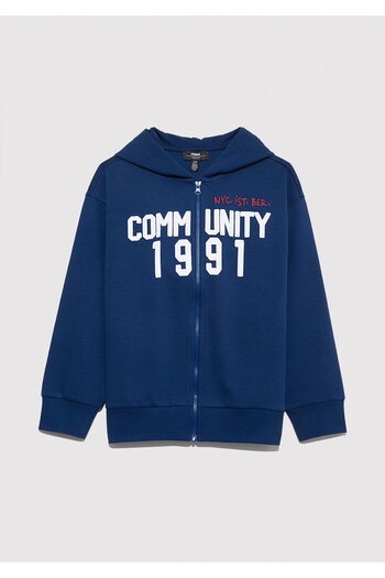 Mavi Zippered Navy Blue Sweatshirt 6S10119-70721