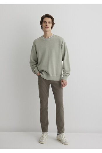 Mavi Marcus Hazy Olive Green Comfort Gabardine Trousers 0035188050