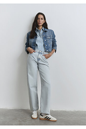 Mavi Pantaloni de jeans Leila Blue Premium Ice Blue 1010600 -89581