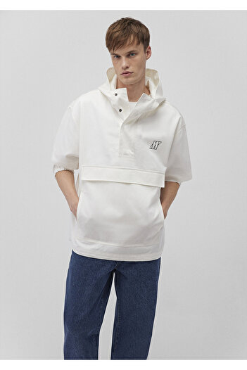 Mavi Kapüşonlu Pro Beyaz Sweatshirt 0211338-70057