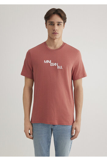 Mavi Istanbul Printed Orange T-Shirt Regular Fit / Regular Fit 0612274 -71100