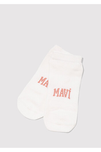 Mavi Logo Printed White Booties Socks 1912784-620