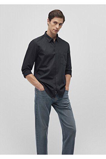 Mavi Black Striped Slim Fit Shirt - 0211136 -900