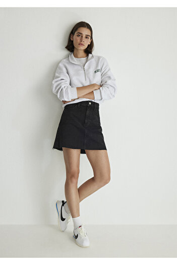 Mavi Bailey Gray 90s Vintage Jean Skirt 1310204-85303