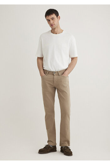 Mavi Martin Dark Beige Comfort Gabardine Trousers 0037832492
