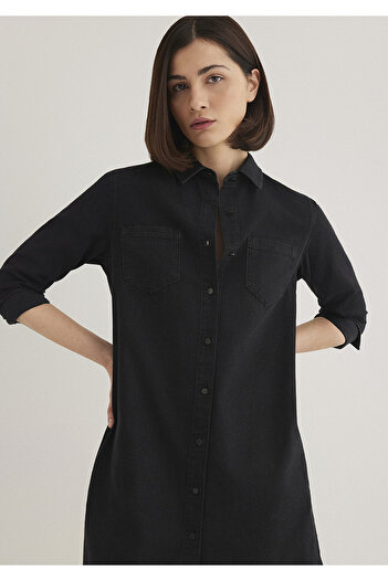 Mavi Liz Casual Anthracite Jean Dress 130656 -34926