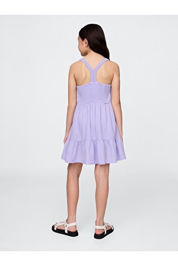 GAP Kız Çocuk Lila Racerback Örgü Elbise