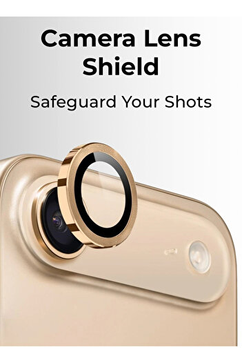 Glassology Camera Lens Protector Compatible with iPhone 17 Air – Gold, Scratch Resistant, HD Clear