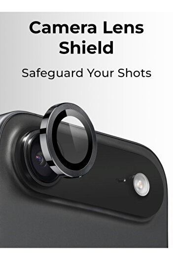 Glassology Camera Lens Protector Compatible with iPhone 17 Air Black Scratch Resistant, HD Clear
