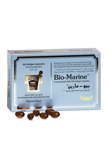 Pharma Nord Omega-3 Biomarin Capsules 60 Softgels (Omega-3 500 mg with Vitamin B9 and Vitamin B12)
