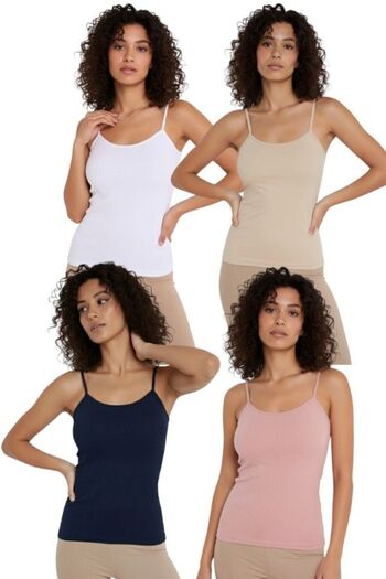 MrrMajestic Twill Women's Tank Top Set of 4