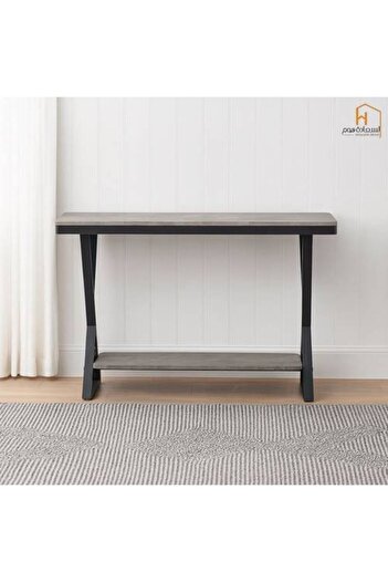 Al Saada Home Reception Console - Gray - 80 x 40 x 120cm