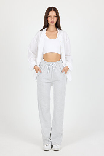 Miyalon Women S Waterway Striped Elasticated Wide Leg Pants Sweatpants – Summer Relaxed Style and Casual Chic