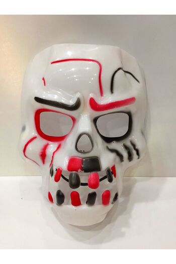 Skygo 30x22 cm White Gear Skull - Colorful Horror Mask