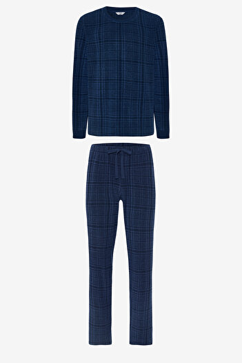 Penti Men's Plaid Oversize Cotton Pajama Set