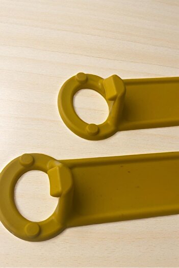 Dore Voir 2 Pieces Hard Plastic Can/Bottle Opener - Mustard Color