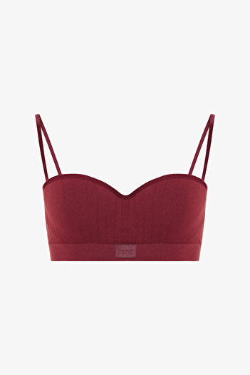 Penti Burgundy Stardoll Seamless Underwire Push up Strapless Bra