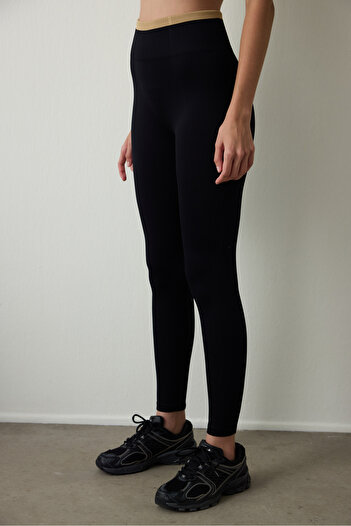 Penti Black Seamless High Waist Lifting Sports Leggings