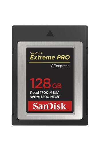SanDisk بطاقة ذاكرة Extreme PRO سعة 128 جيجابايت بسرعة 1700 ميجابايت/ثانية من نوع CFexpress -SDCFE-128G-GN4NN