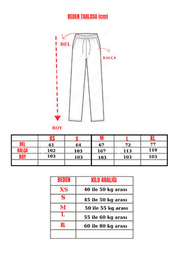 Miyalon Unısex İki İplik Beli Lastikli Oversize Bol Paça Baggy Eşofman Altı