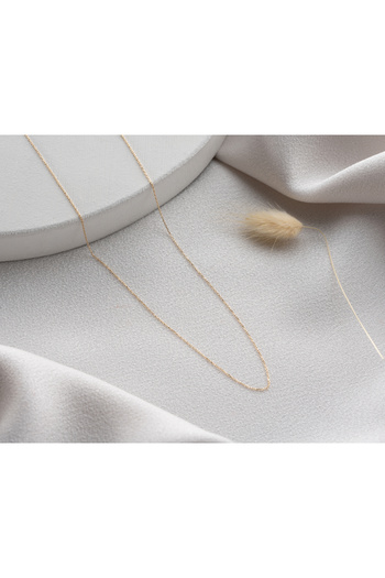 MİNİMAL Minimal kolye ALTIN 20lik forse zincir kolye "SIMPLE"