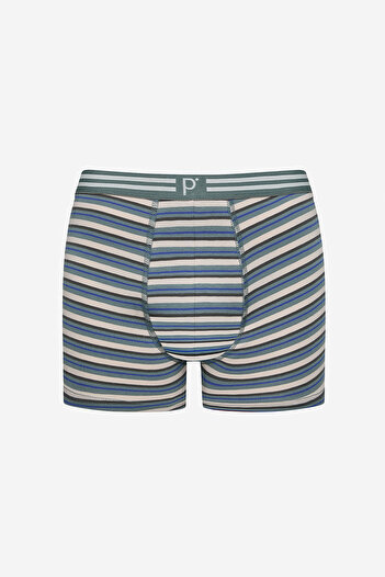 Penti Erkek Pamuklu Navy Stripe 3lü Çok Renkli Boxer