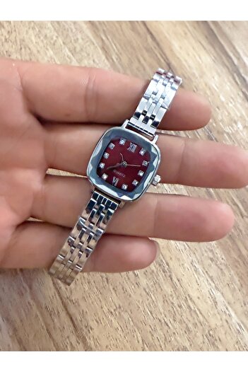 LOOQ Retro Cord Design Stylish Stone Dial Women's Wristwatch