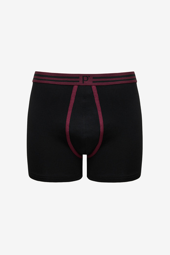 Penti Men's Cotton 2-Piece Black Multicolor Boxer Briefs
