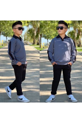 KOKOŞ BEBEK Stylish & Classy Children's Suit for Elders – Decorated Design - Age 5/14 - 31489