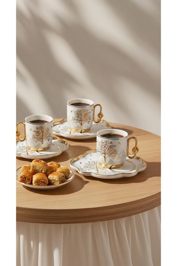 Generic Tea or cappuccino cups and saucers set