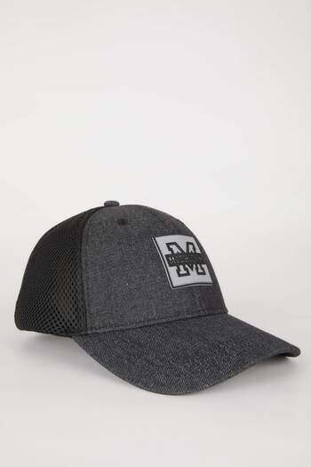 DeFacto Men's Label Printed Jean Baseball Basketball Cap B7556AX24SM