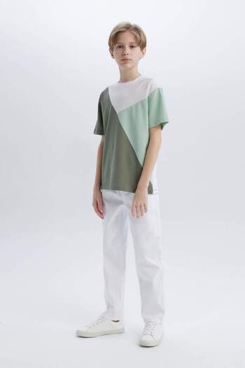 DeFacto Boys Straight Fit Straight Leg Jean Trousers B5616A825Sm