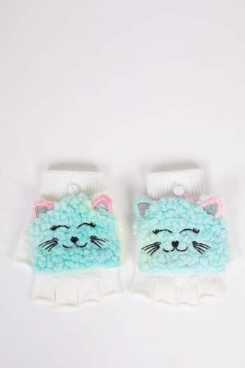 DeFacto Girl's Patterned Protected Knitwear Gloves A5716A823Wn